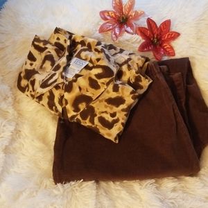Woman set pants Size L  and shirt size m